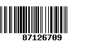 Código de Barras 87126709