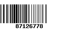 Código de Barras 87126778