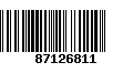 Código de Barras 87126811