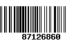 Código de Barras 87126860