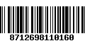 Código de Barras 8712698110160