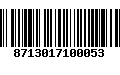 Código de Barras 8713017100053