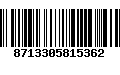 Código de Barras 8713305815362