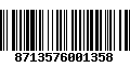 Código de Barras 8713576001358