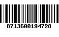 Código de Barras 8713600194728