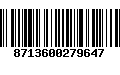 Código de Barras 8713600279647