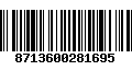 Código de Barras 8713600281695