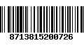 Código de Barras 8713815200726