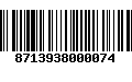 Código de Barras 8713938000074