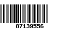 Código de Barras 87139556