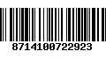 Código de Barras 8714100722923