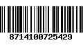 Código de Barras 8714100725429