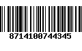 Código de Barras 8714100744345