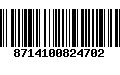 Código de Barras 8714100824702