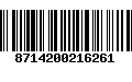 Código de Barras 8714200216261