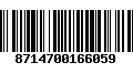 Código de Barras 8714700166059