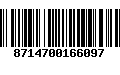 Código de Barras 8714700166097