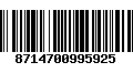 Código de Barras 8714700995925