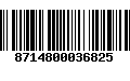 Código de Barras 8714800036825