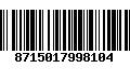 Código de Barras 8715017998104