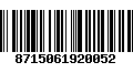 Código de Barras 8715061920052