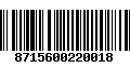 Código de Barras 8715600220018