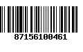 Código de Barras 87156100461