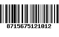 Código de Barras 8715675121012