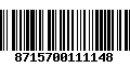 Código de Barras 8715700111148