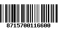 Código de Barras 8715700116600