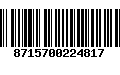 Código de Barras 8715700224817