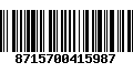 Código de Barras 8715700415987