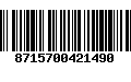 Código de Barras 8715700421490