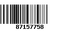 Código de Barras 87157758