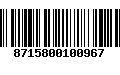 Código de Barras 8715800100967