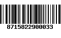 Código de Barras 8715822900033