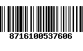 Código de Barras 8716100537606