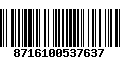 Código de Barras 8716100537637