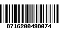 Código de Barras 8716200498074