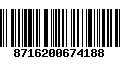 Código de Barras 8716200674188