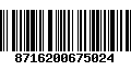 Código de Barras 8716200675024