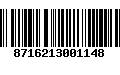 Código de Barras 8716213001148