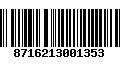 Código de Barras 8716213001353