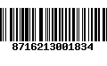 Código de Barras 8716213001834