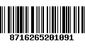 Código de Barras 8716265201091