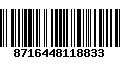 Código de Barras 8716448118833