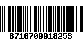 Código de Barras 8716700018253