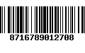 Código de Barras 8716789012708