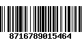 Código de Barras 8716789015464