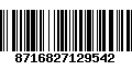 Código de Barras 8716827129542